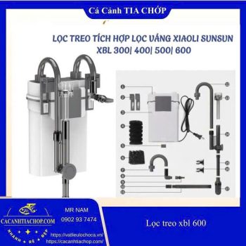 MÁY LỌC TREO XIAOLI SUNSUN XBL, LỌC THÁC XBL 300/400/500/600, LỌC TREO THÀNH HỒ