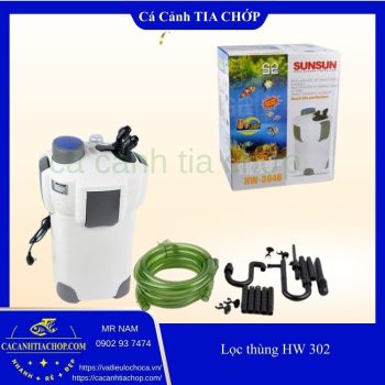 Lọc thùng SunSun dòng HW 302- LỌC THÙNG CHO HỒ CÁ CẢNH- LỌC HỒ THUỶ SINH